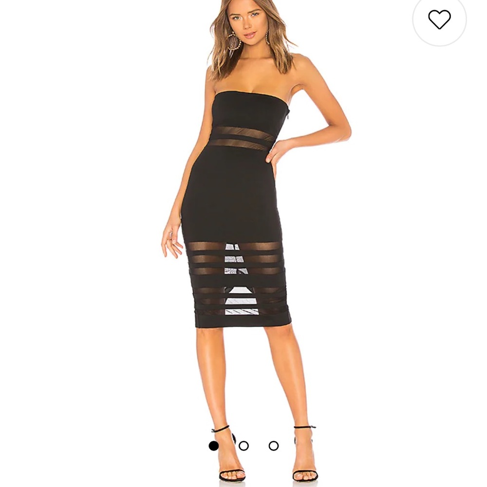 Black midi dress (Revolve)